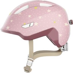 Casque Enfant Abus Smiley 3.0 Flace Led Rose Enfant