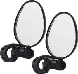Lot de 2 rétroviseurs vélo orientable – Fixation universelle guidon 15 à 35 mm