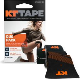 Pre-cut roll of KT Tape Duo Pack Black