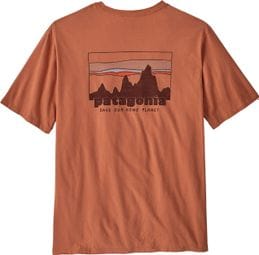 Camiseta naranja orgánica Patagonia '73 Skyline