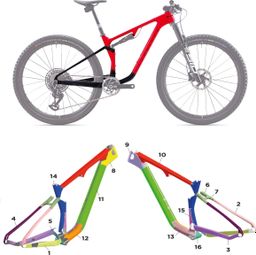 Kit de protection sur-mesure Rockrider Race 940S - 2024 - M - Mat