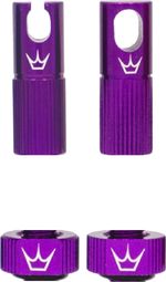 Accesorios para válvulas sin cámara de Peaty's x Chris King (MK2) Morado