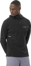 Salomon Sense Aero Hybrid Hoody Zwart Heren