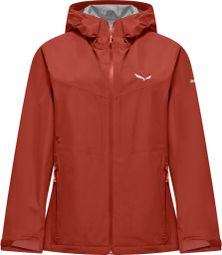 Salewa Puez 2.5L Powertex waterdichte jas voor dames, rood