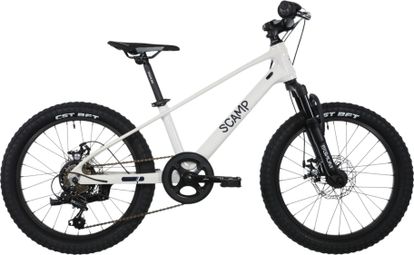 Scamp TallFox Shimano Tourney 7V 20'' witte semi-stijve MTB voor kinderen
