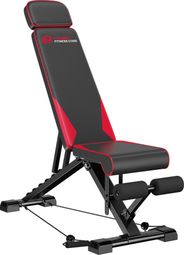 Banc de Musculation C Réglable Noir Rouge