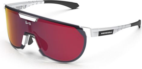 Lunettes Aerotrail Blanc Brillant / Miroir Rouge Scicon Sports