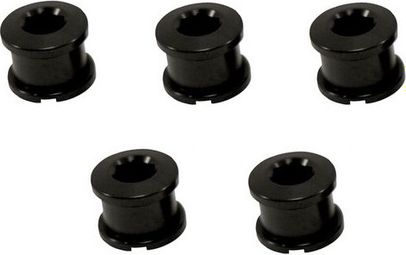 ICE Set von 5 Kettenblattschrauben R-BOLT 6,5 mm Schwarz