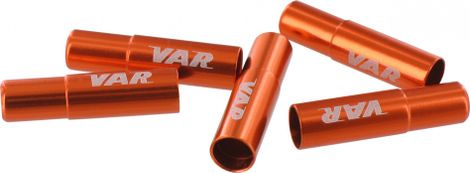 VAR Orange Derailleur Housing Ends