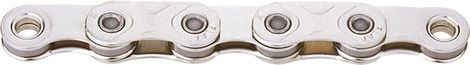 Cadena plana encerada KMC X Flat Waxed Flattop Chain 12/13S plateada