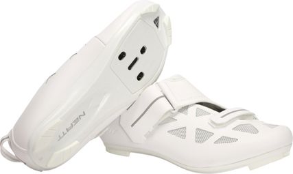 Coppia di scarpe da triathlon Neatt Asphalte Tri bianche