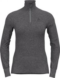 Maillot Manches Longues Femme 1/2 Zip Odlo Active Warm Eco Gris 