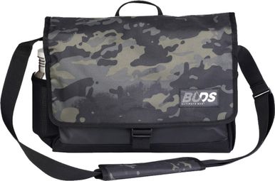 Sac Coursier à Bandoulière avec Fixation Porte-Bagages Buds City Bag Light Noir Camo