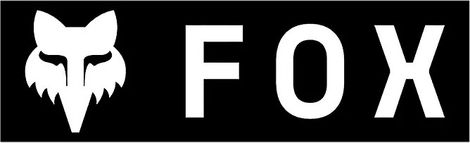 Fox Corporate Logo Stickers 7.6 cm Black