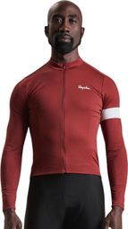 Maillot Manches Longues Rapha Core Thermal Bordeaux/Blanc Homme