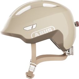 Casco infantil Abus Smiley 3.0 Flace LED beige para niños