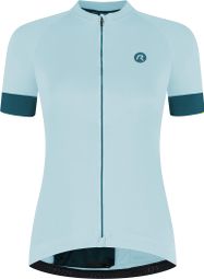 Maillot Cyclisme Manches Courtes Femme Bleu Clair