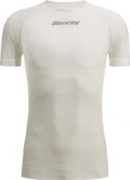 Unterhemd kurzarm Santini Rete Weiß