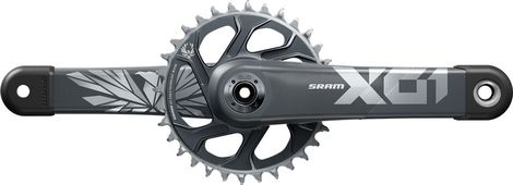 Sram X01 Eagle 12V DUB Boost Crankset Direct Mount 32 Teeth Lunar Grey