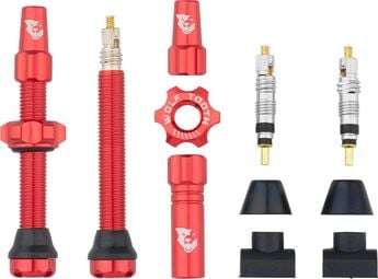 Wolf Tooth Tubeless Valves 44 mm Red