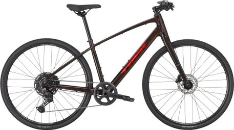 Vélo Fitness Trek FX 3 Stepover Shimano Cues 10V 700 mm Rouge Gén. 4