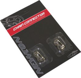 CONECTOR DE CADENA DE BICICLETA 7-8V. COMPATIBLE CON NEWTON SHIMANO-SRAM (ENGANCHE RÁPIDO) (BLISTER DE 2 PIEZAS)