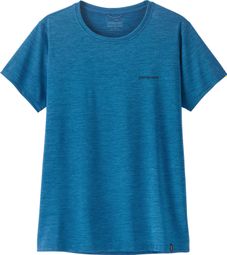 Patagonia Cap Cool Daily Logo Blue Women's Technical T-Shirt and Boardshorts