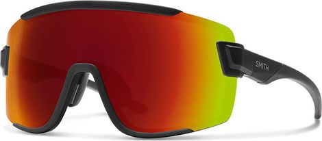 Paar SMITH SUNLIGHT WILDCAT Mat Zwart ChromaPop Red Mirror Goggles