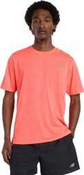 Maillot manches courtes New Balance Athletics Rouge Homme