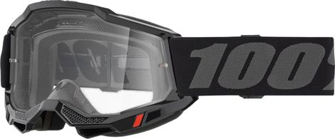 100% Accuri 2 Black Mask with Clear Lenses