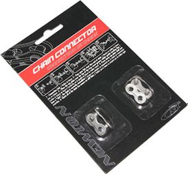 CONNETTORE CATENA BICICLETTA 7-8V. NEWTON SHIMANO-SRAM COMPATIBILE ANTI-SHEAR (QUICK ATTACH) (BLISTER DI 2 PEZZI)