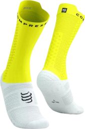 Compressport Pro Racing Socks v4.0 Bike Weiß/Gelb