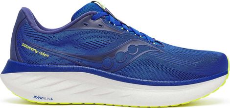 Chaussures Running Saucony Ride 18 Bleu/Jaune Homme