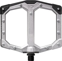 Set platte pedalen Crankbrothers Stamp Evo - Large Zilver