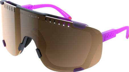 Lunettes Poc Devour Fluorescent Pink Black / Brown Silver Mirror