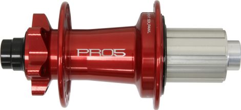 Bujes traseros Hope Pro 5 de 32 agujeros | Boost 12x148 mm | 6 agujeros | Rojo