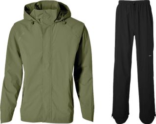 Basil Hoga bicycle rain suit Green