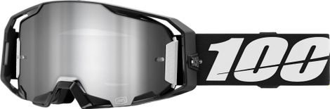 Bril 100% ARmatic Zwart/Spiegelglas Silver Flash