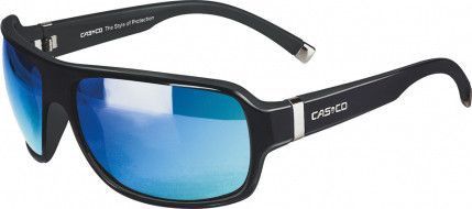 Lunettes CASCO SX-61 BICOLOR Black Matt Shiny Blue Mirror