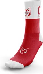 Otso Multisport Medium Cut Socken Rot Weiß
