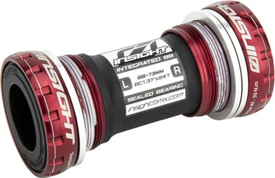 Eje de pedalier Insight 68-73mm BSA/BSC Rojo