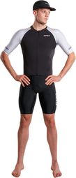 Zone3 Lava Long Distance triatlonpak voor heren, zwart/wit