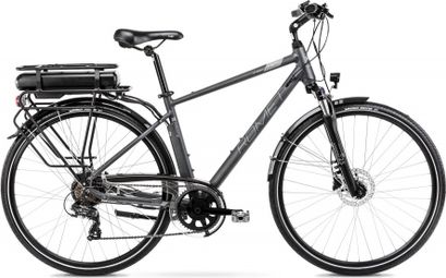 Vélo Trekking Electrique 28  - ROMET - Wagant 1 Moteur Roue Arrière - GRIS