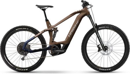 Haibike AllMtn CF 8 MTB eléctrica con suspensión total Sram NX/SX Eagle 12S 600 Wh MX (29/27,5'') Marrón 2024