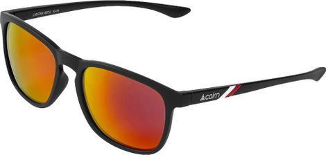 Unisex Brille Cairn Josh Polarisiert Schwarz Matt Rot