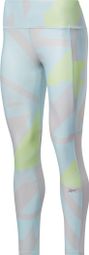 Dames Blauw Roze Reebok Running Essentials Long Tights