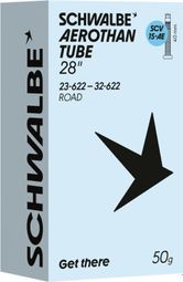Lichtgewicht binnenband Schwalbe Aerothan Road met Schwalbe Clik-ventiel SCV15AE, 700 mm, Presta, 40 mm