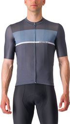 Maillot Manches Courtes Castelli Tradizione Bleu/Gris