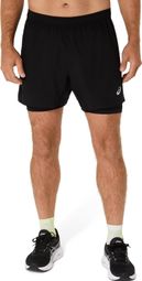 Pantaloncini Asics Core Run 5in Black Uomo 2 in 1