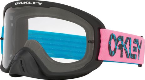 Oakley O-Frame 2.0 Pro MX Stroke Blue Pink / Clear Goggle / Ref : OO7115-61